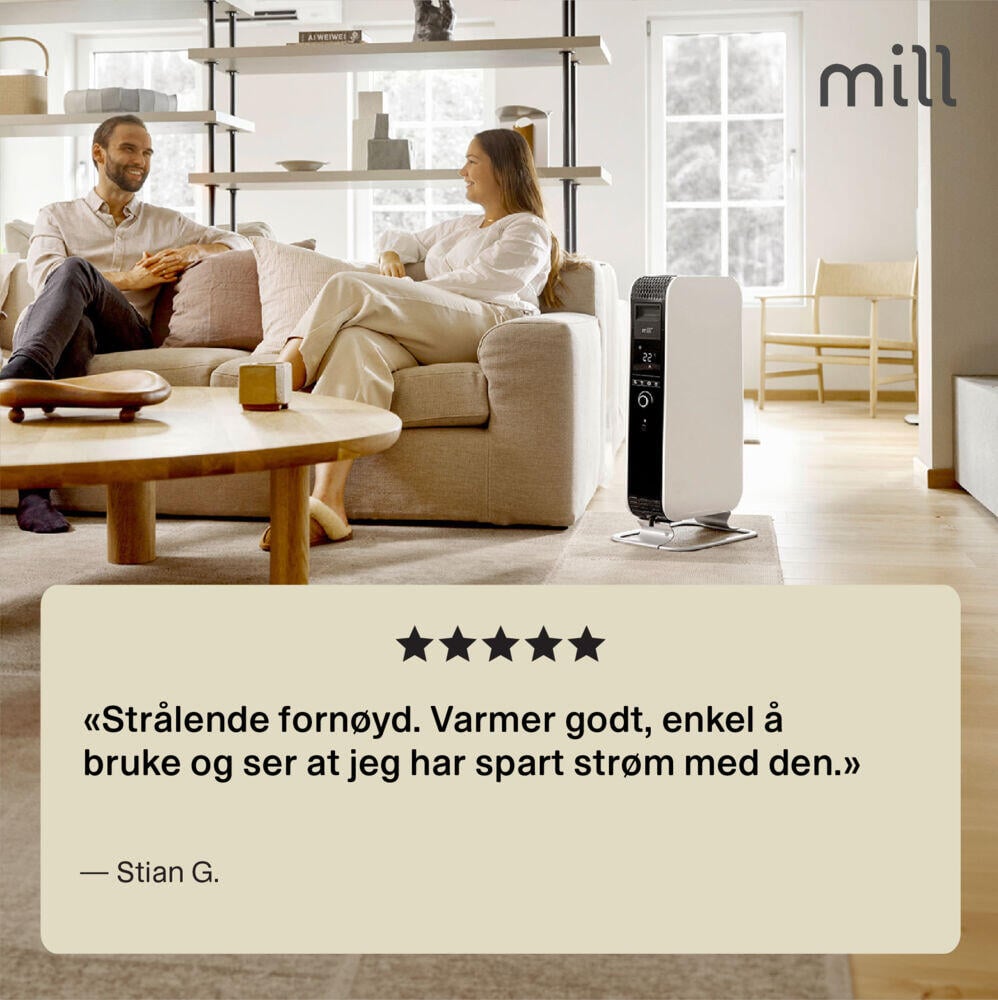 Mill Gentle AirWiFi 2000W oljefylt radiator