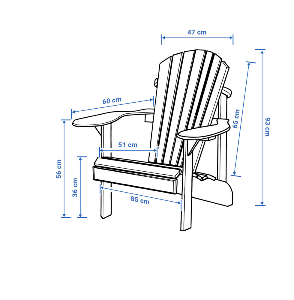 Canadian Outdoor Muskoka stol