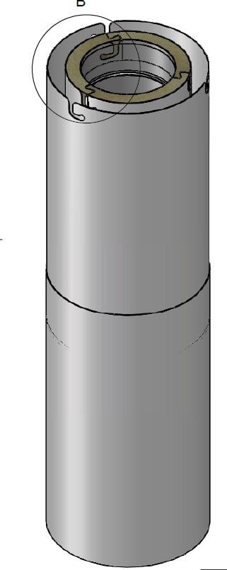 Tolmer teleskop element 570-900mm ventilert