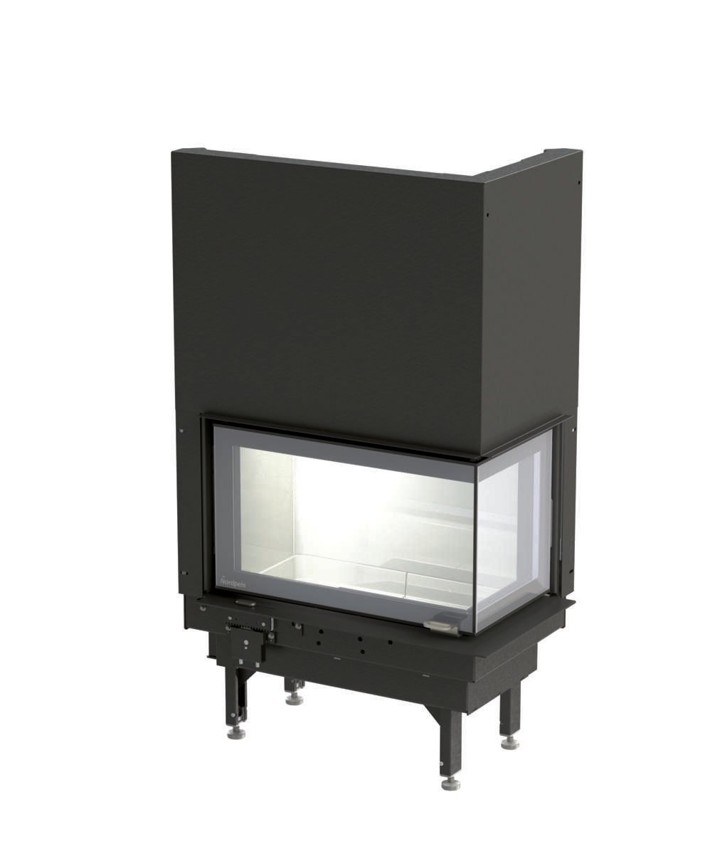 Nordpeis Q-34AL høyre peisinnsats