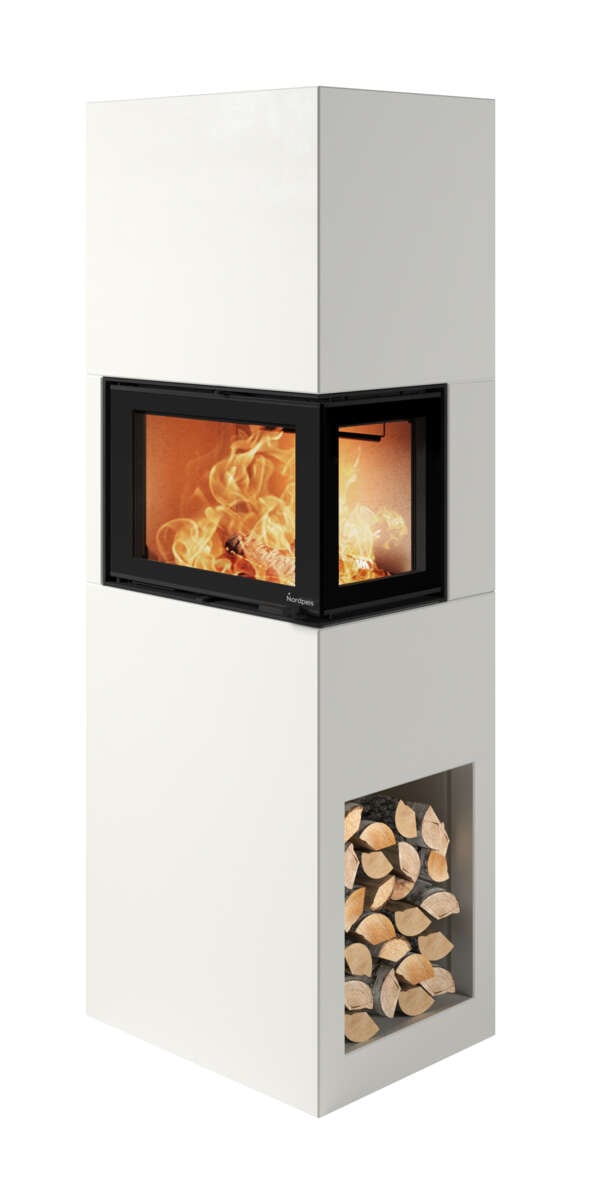 Nordpeis Pisa høyre peisovn