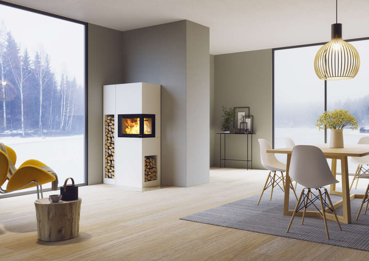 Nordpeis Pisa høyre peisovn