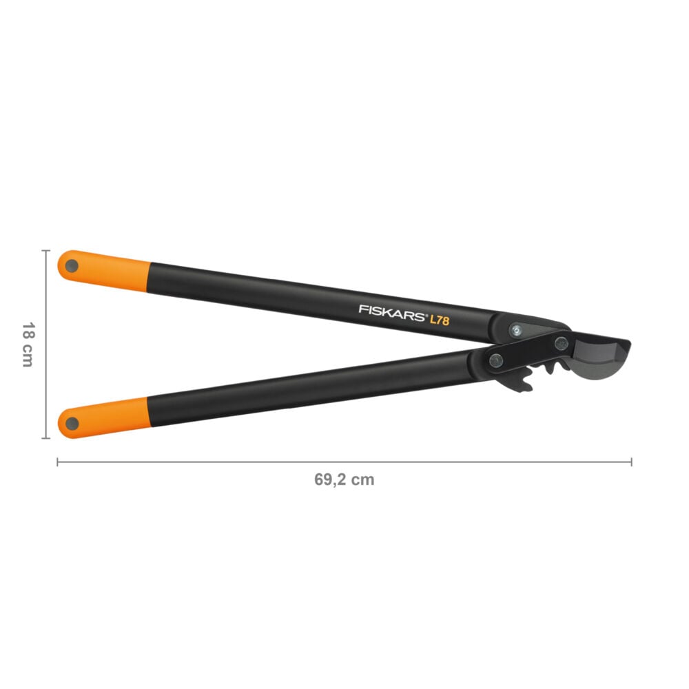Fiskars PowerGear rydningssaks m/sideskjær