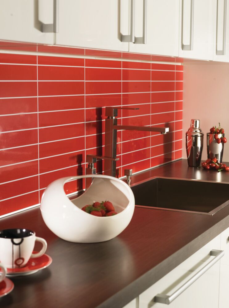 Fibo Kitchen Board Red Tile 30x5