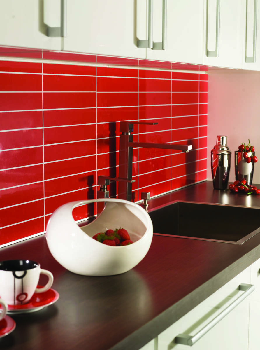 Fibo Kitchen Board Red Tile 30x5