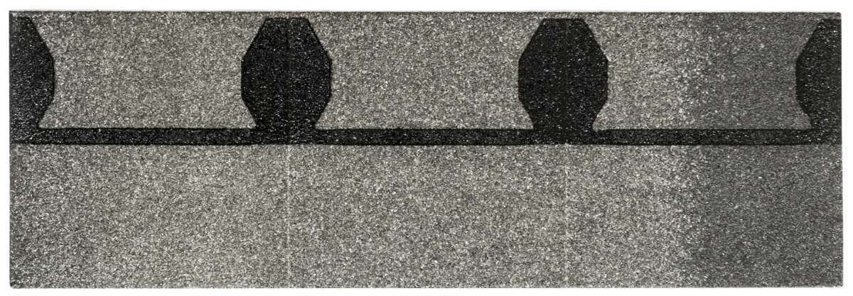 Isola takfot/møneplate grå struktur