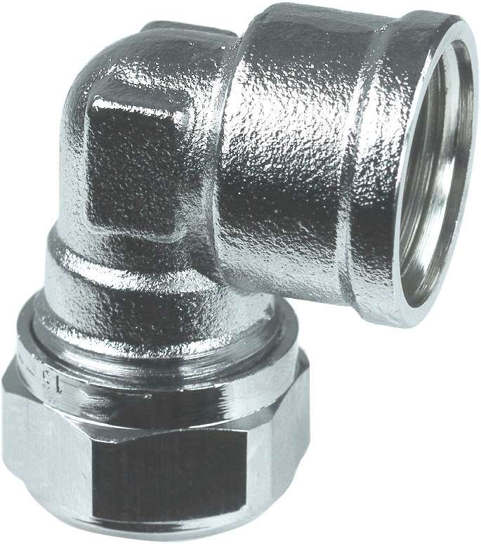 Kobberrør-vinkel 12xR15 innvendig