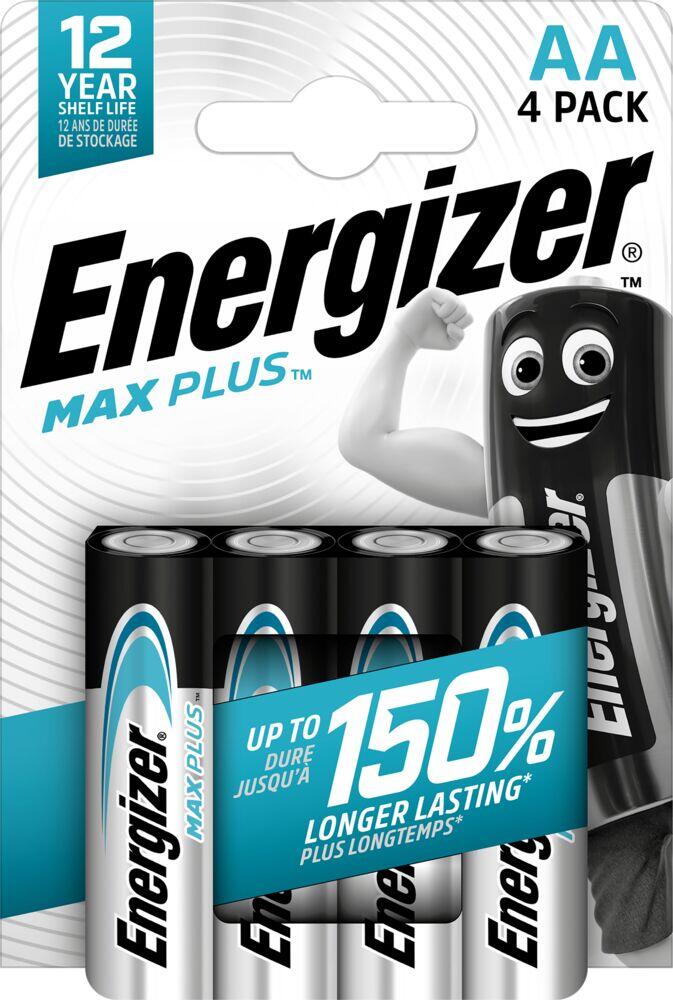 Energizer® Max Plus AA-baterier 4pk