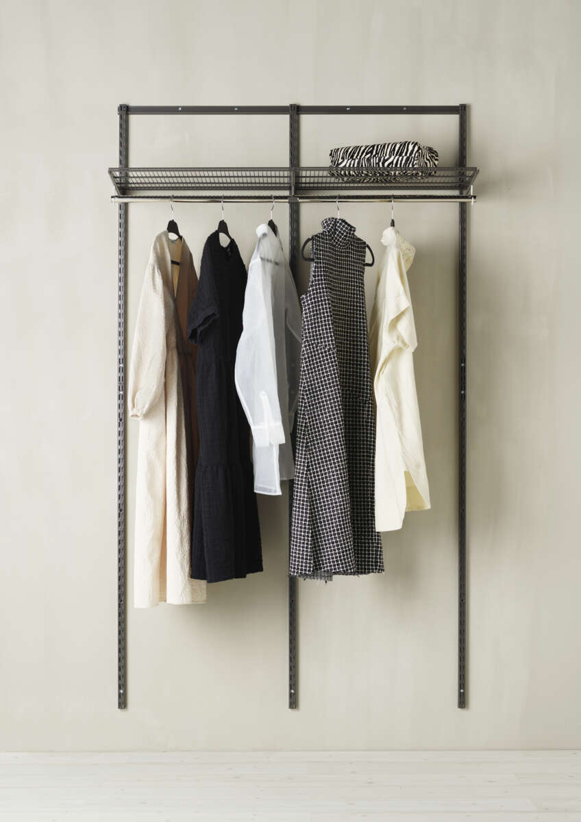 Elfa Klikk-inn graphite Startkit 2 seksjoner