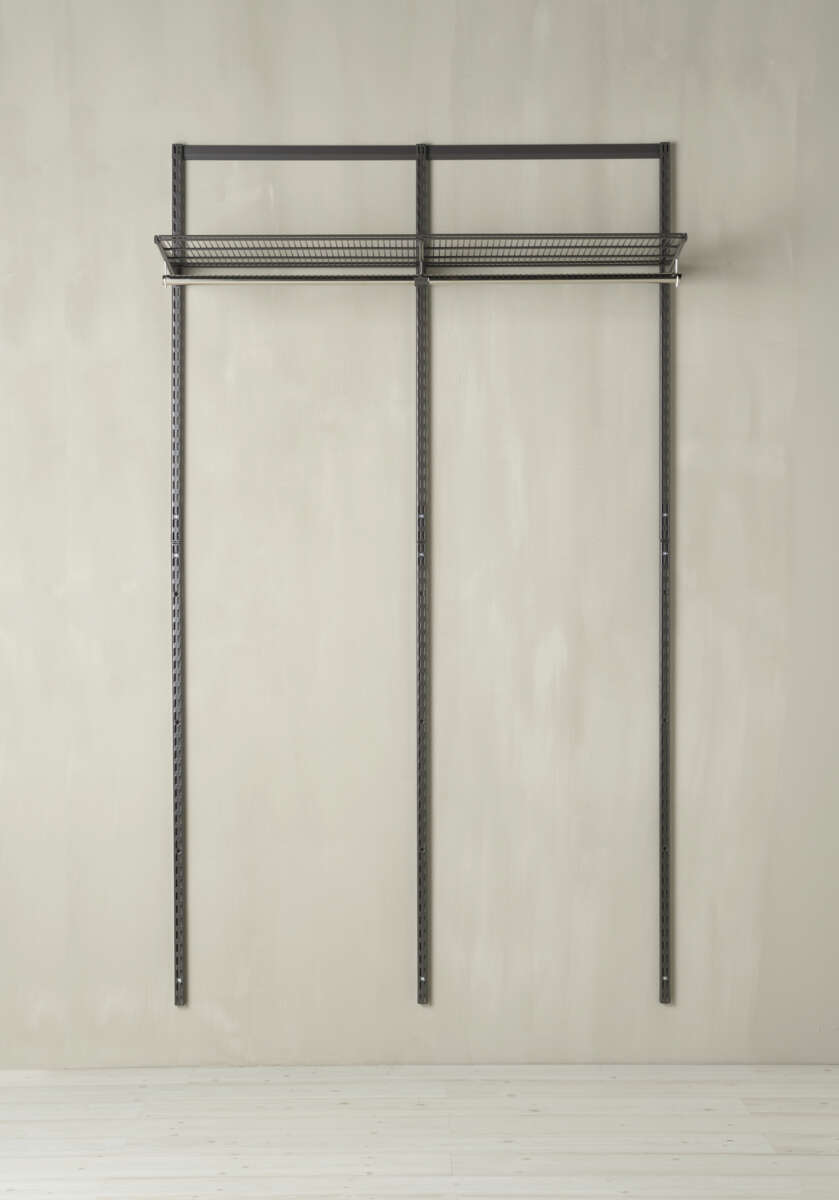 Elfa Original Klikk-inn graphite Startkit klesoppbevaring