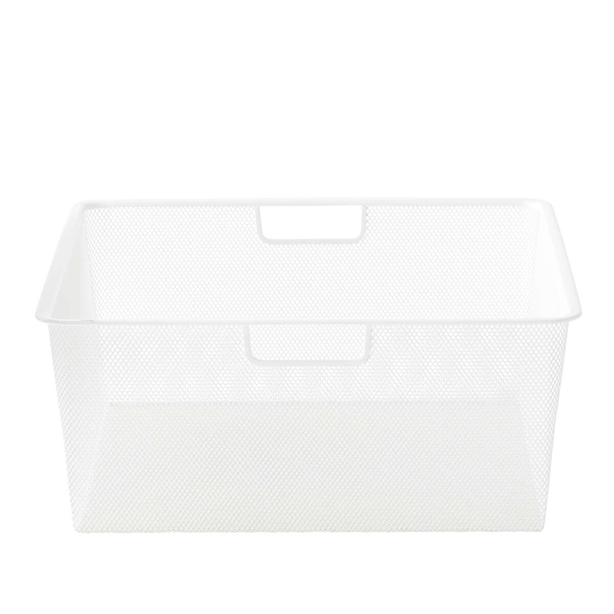 Elfa H18 cm hvit meshkurv til uttrekksramme
