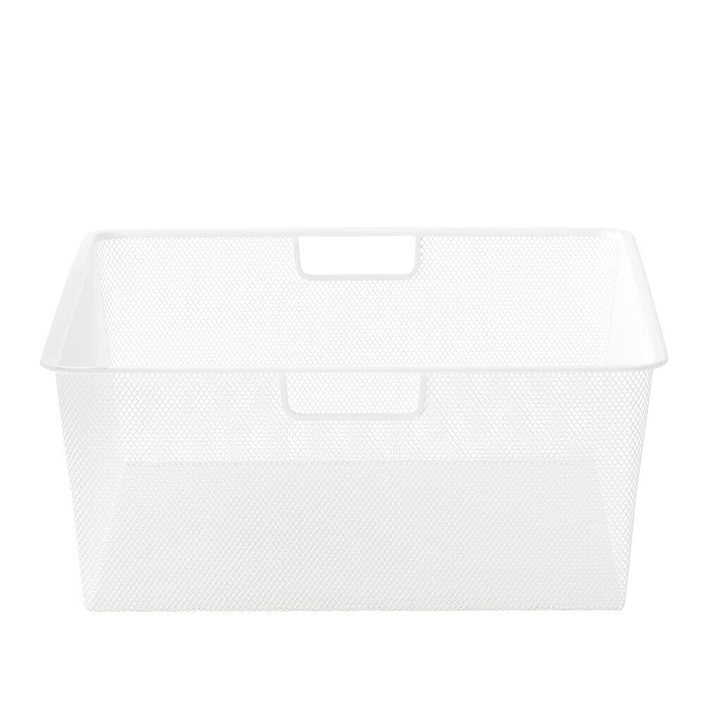 Elfa H18 cm hvit meshkurv til uttrekksramme