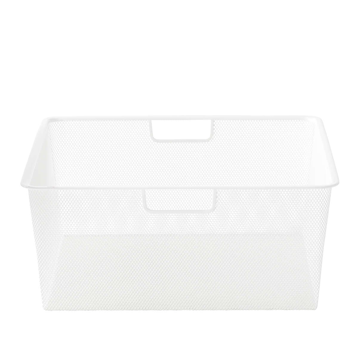 Elfa hvit meshkurv for hvit uttrekksramme H:18 cm