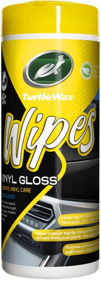 Turtle Wax vinyl gloss wipes