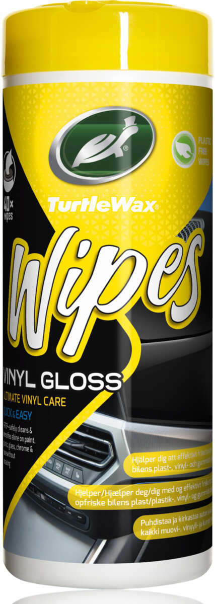 Turtle Wax vinyl gloss wipes