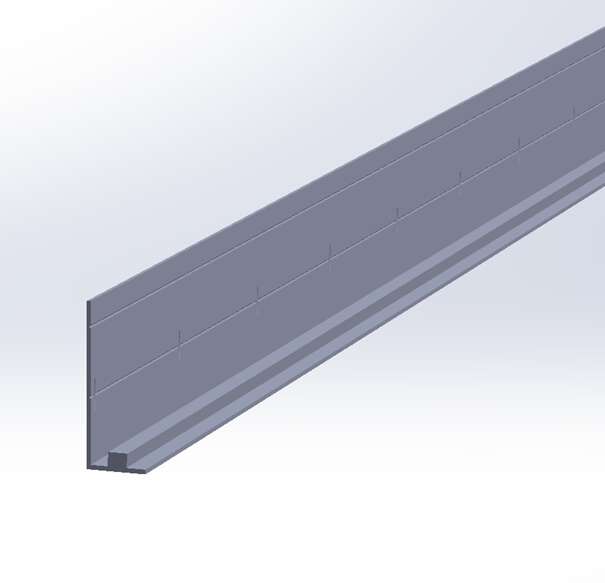 Smartpanel Wetwall sokkellist alu 2400