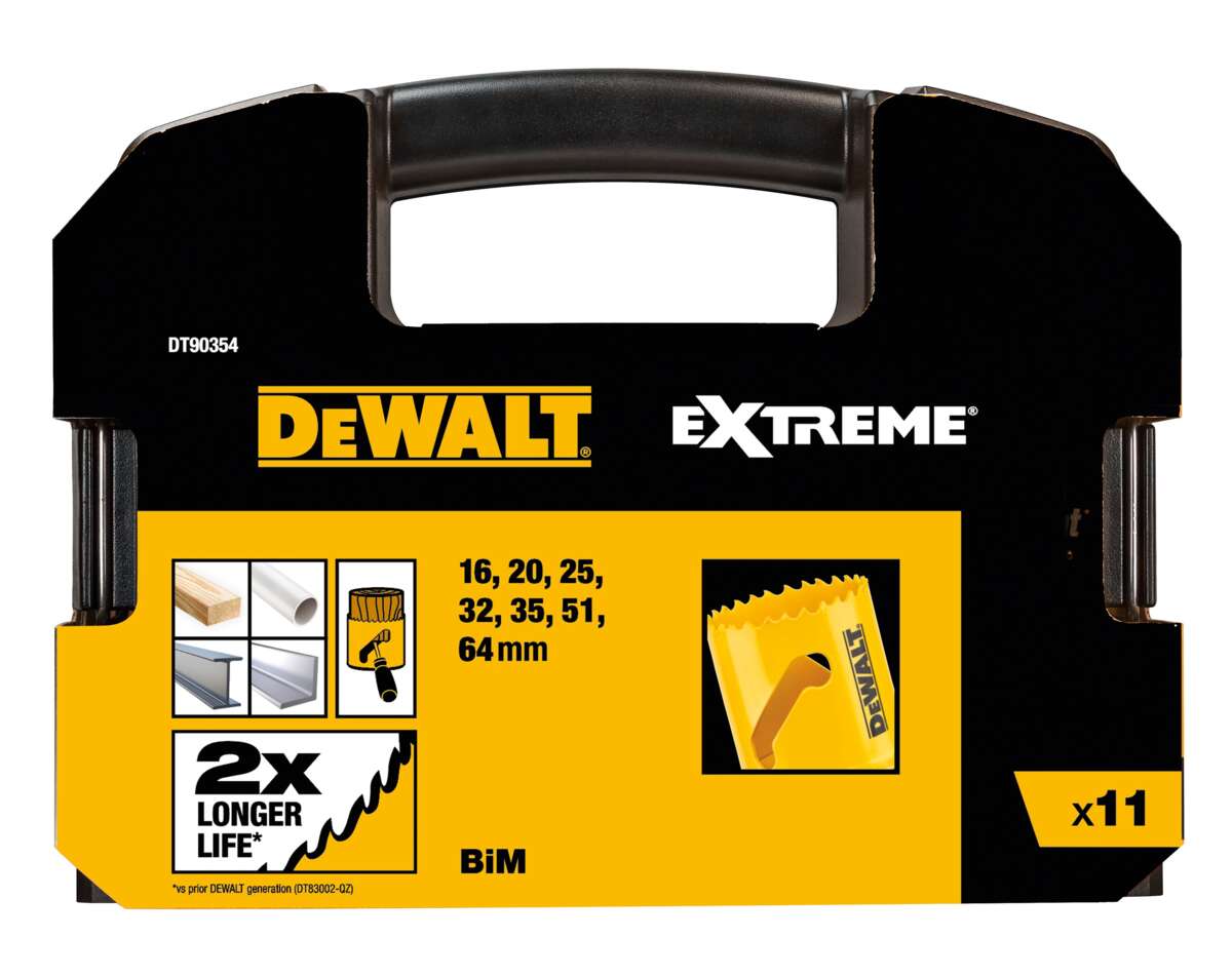 DEWALT EXTREME hullsagsett bimetall 11stk DT90354