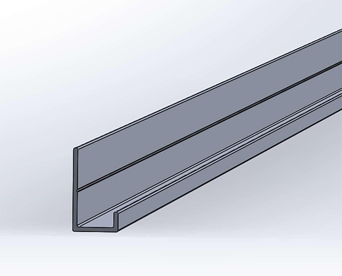 Smartpanel Wetwall endeprofil alu
