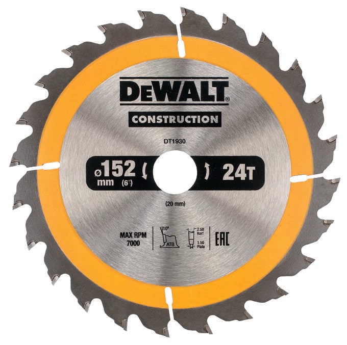 DeWALT DT1931 sirkelsagblad 160x20 mm