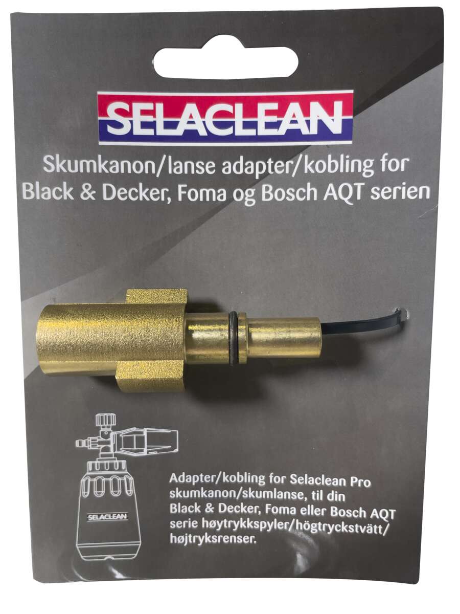 Selaclean Adapter for Black & Decker, Foma og Bosch AQT serien