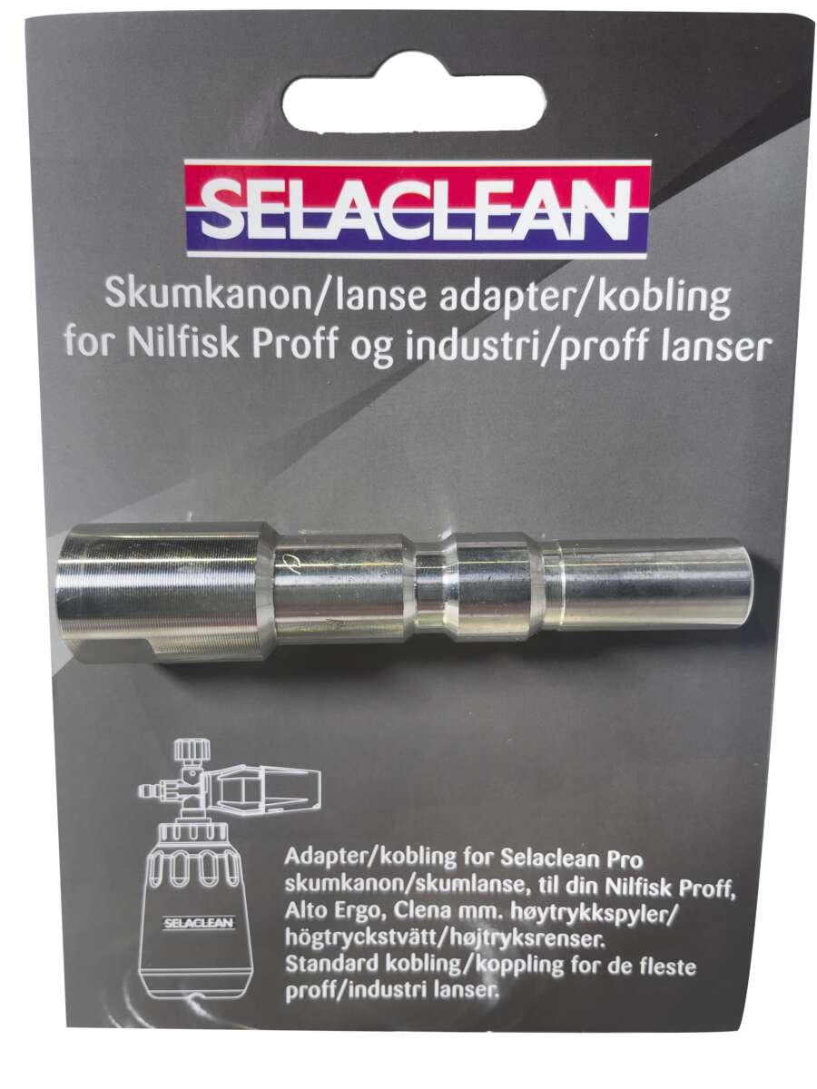 Selaclean Adapter for Nilfisk Proff og industri/proff lanser