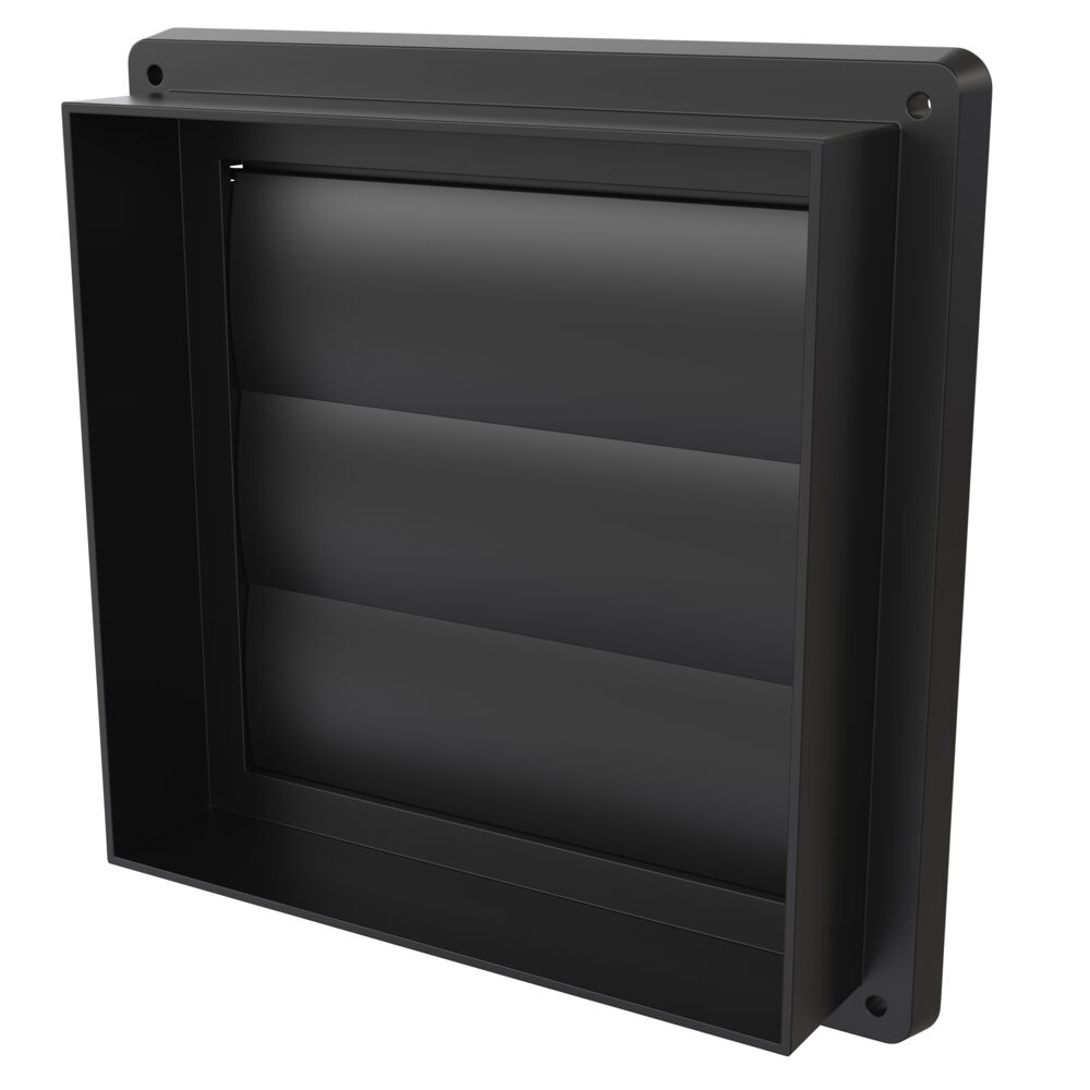 FLEXIT AS lamellventil 180x180mm sort