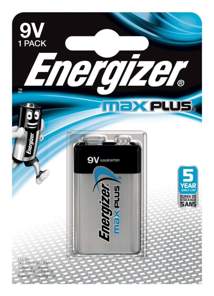Energizer® Max Plus 9V batteri