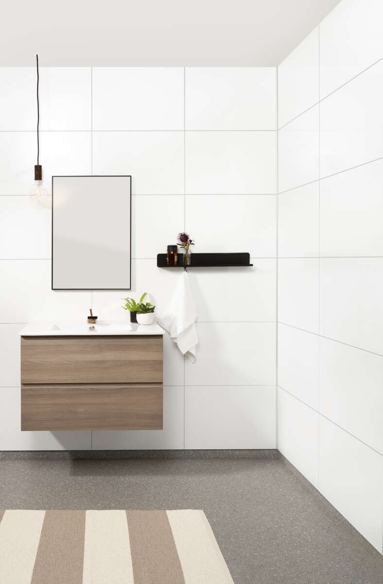 Fibo 3091-FO1 HG Denver White baderomsplate 2-pk