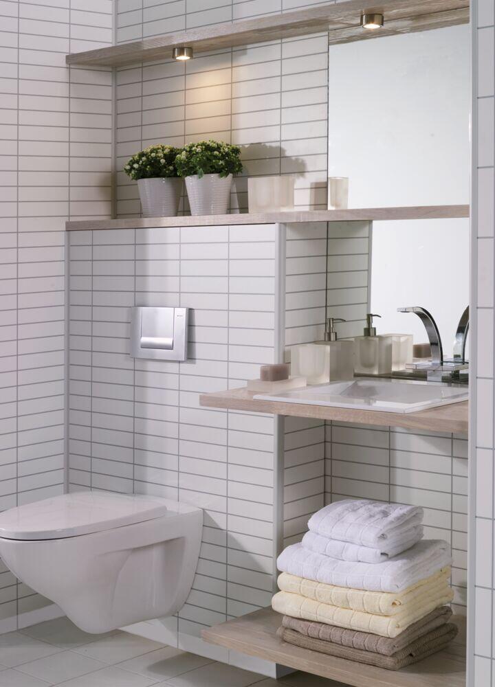 Fibo 3091-F03 HG Denver White baderomsplate 2-pk