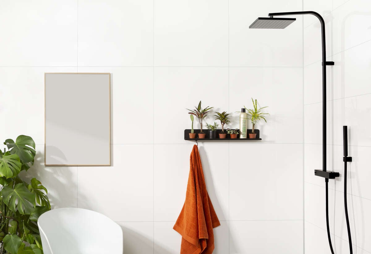 Fibo 3091-M66 HG Denver White baderomsplate 2-pk