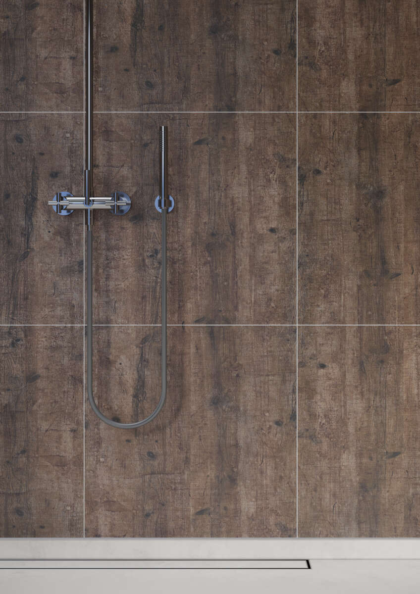 Fibo 7969-M66 SC Rough Wood baderomsplate 2-pk