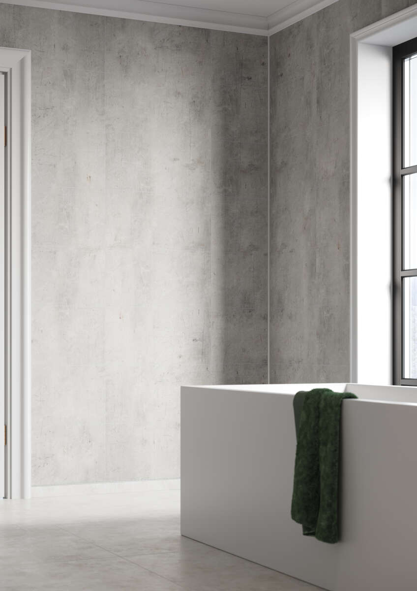 Fibo 8053-M6030 Lentini Grey baderomsplate 2-pk