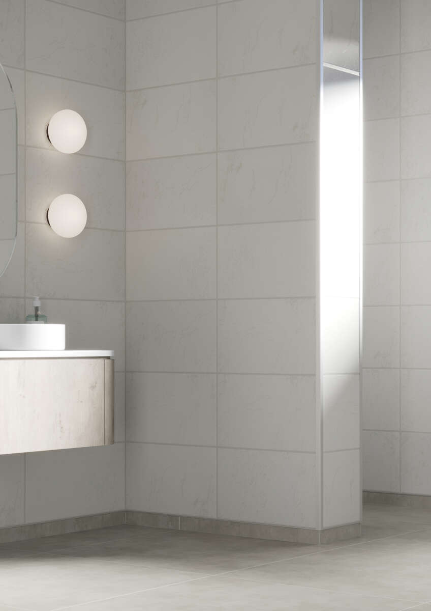 Fibo 1531 Blanco Grande baderomsplate 2-pk