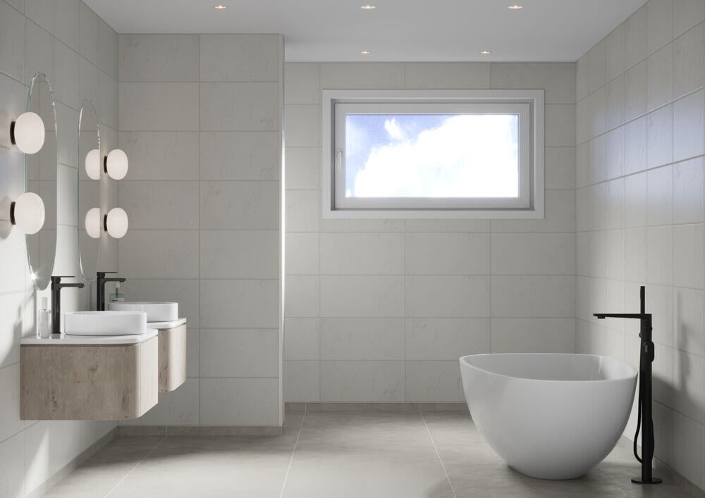 Fibo 1531 Blanco Grande baderomsplate 2-pk