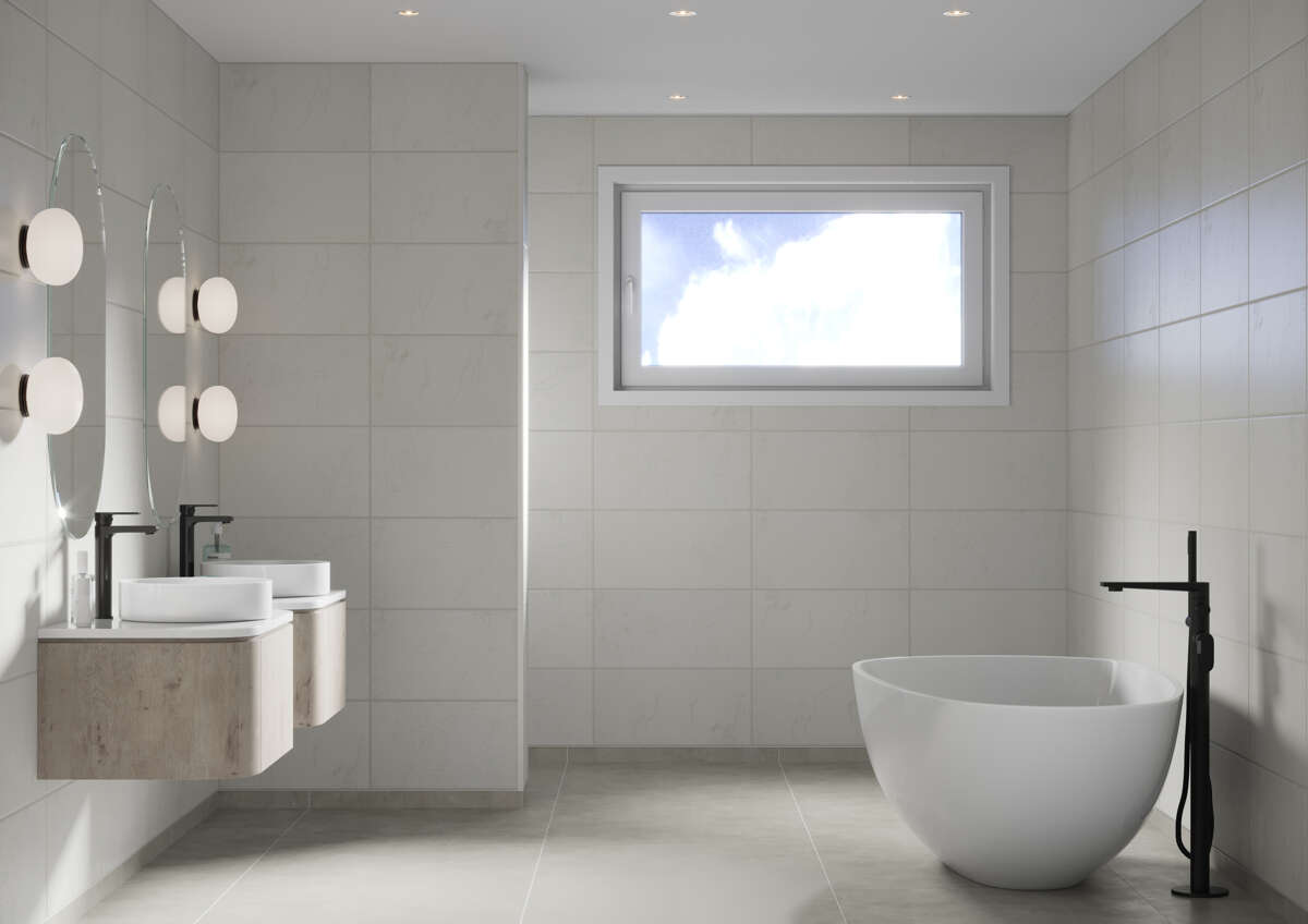 Fibo 1531 Blanco Grande baderomsplate 2-pk