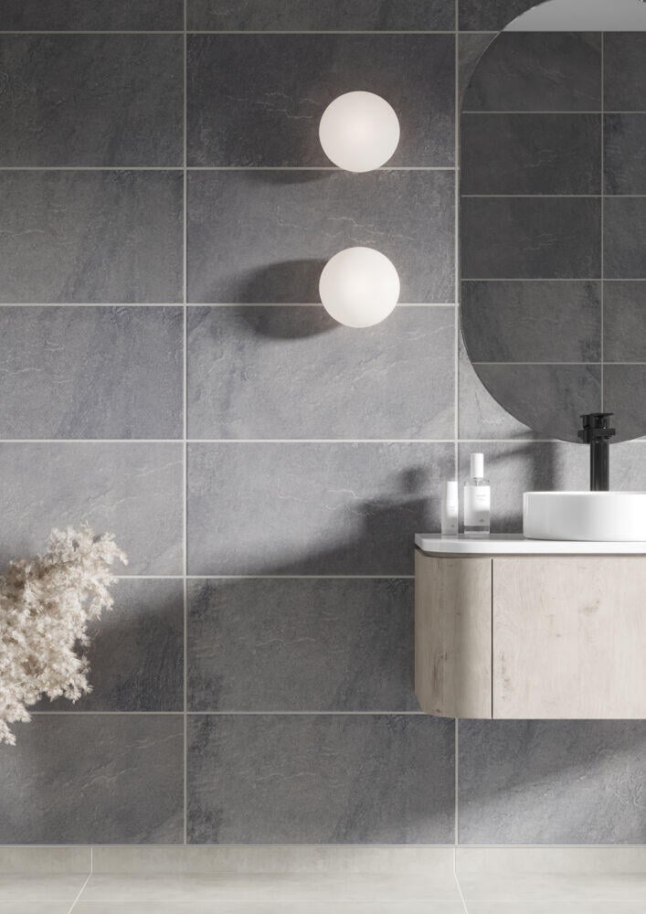 Fibo 1532 Negro Grande baderomsplate 2-pk