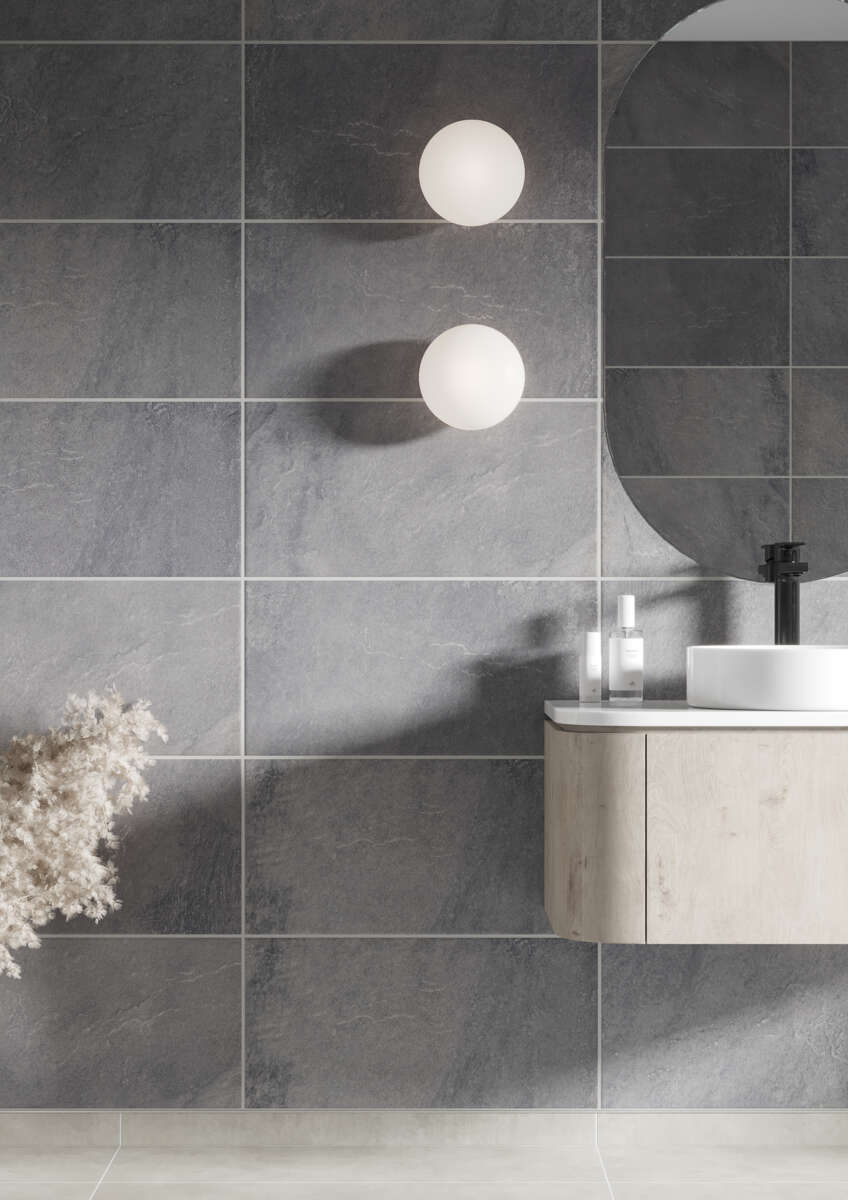 Fibo 1532 Negro Grande baderomsplate 2-pk