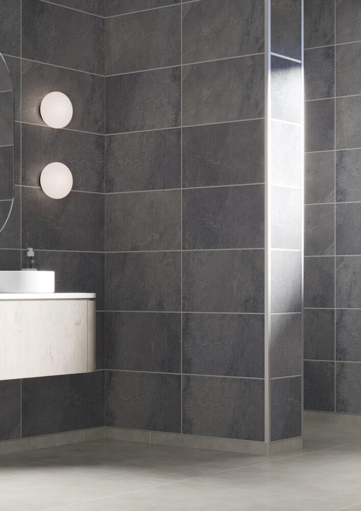 Fibo 1532 Negro Grande baderomsplate 2-pk