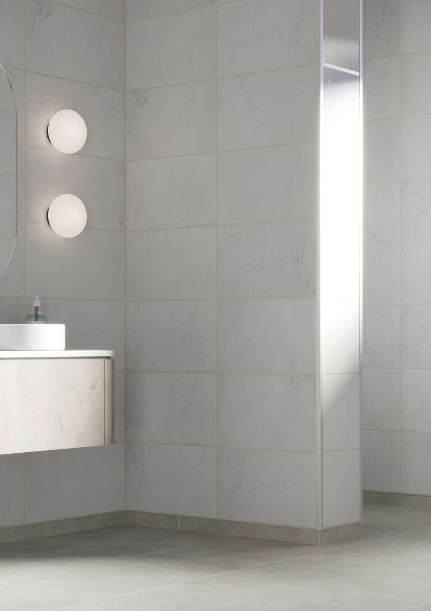 Fibo 1533 Gris Grande baderomsplate 2-pk