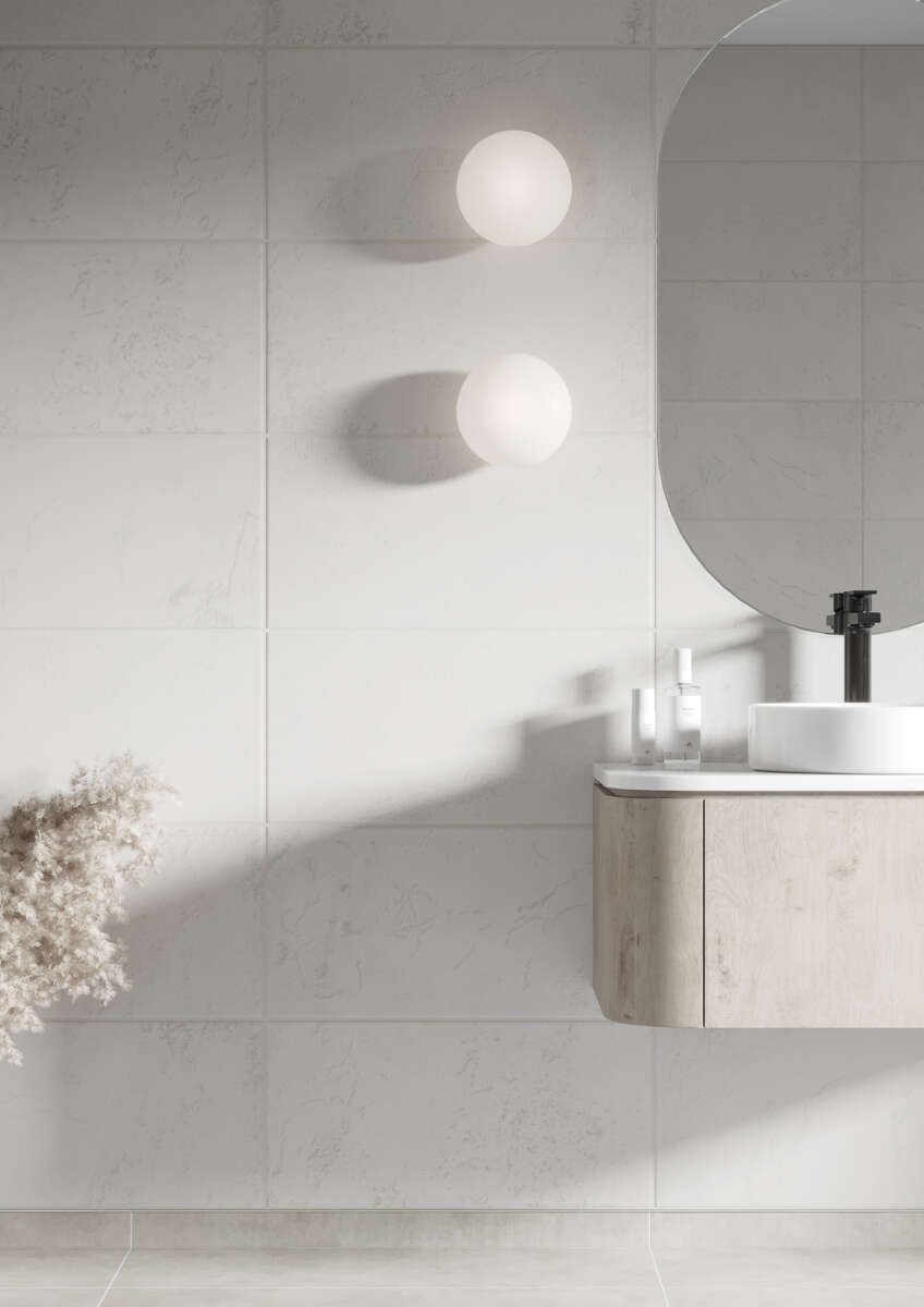 Fibo 1533 Gris Grande baderomsplate 2-pk