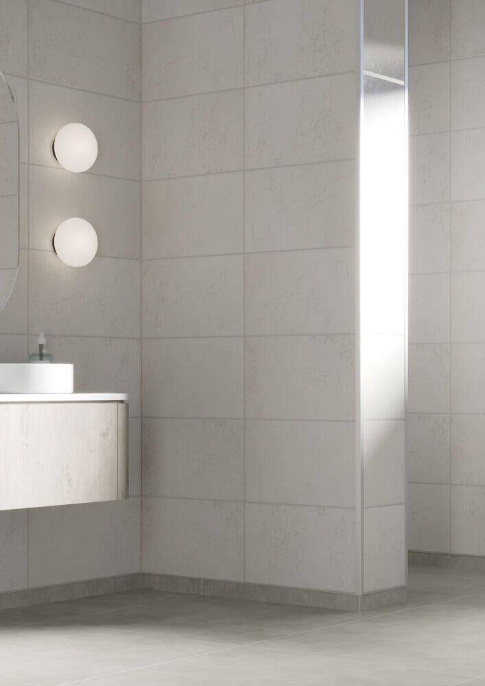 Fibo 1534 Sand Grande baderomsplate 2-pk