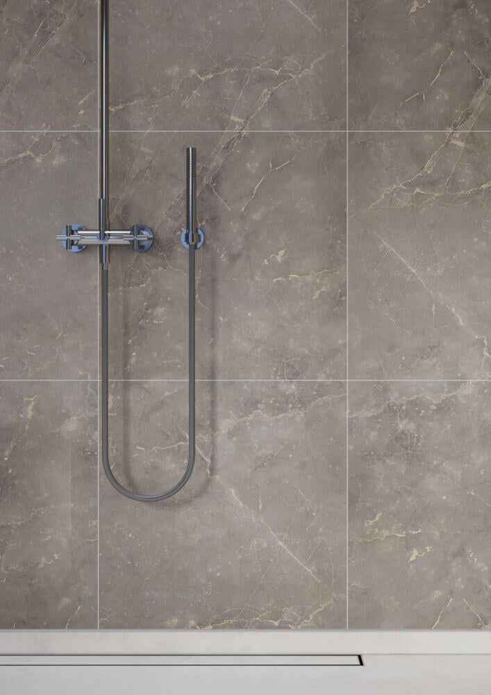 Fibo 2278-M6060 S Golden brown marble baderomsplate