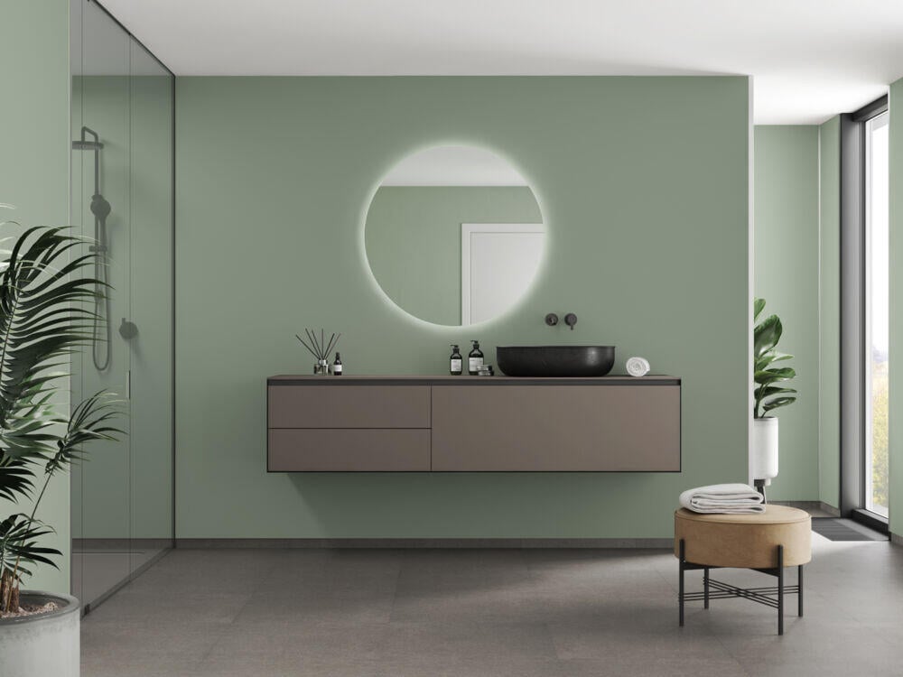 Fibo 5206-M00 EM Olivegreen baderomsplate 2-pk