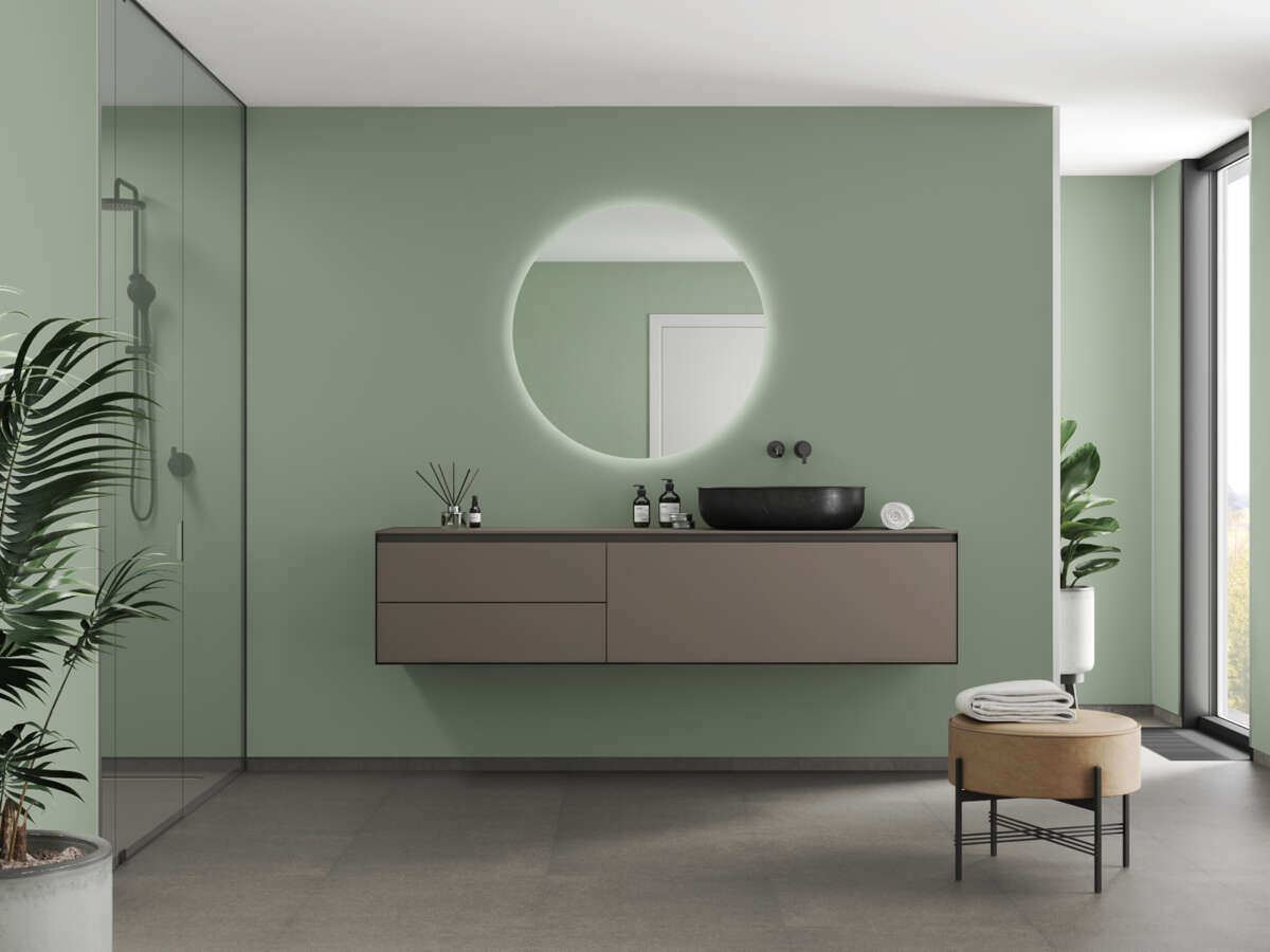 Fibo 5206-M00 EM Olivegreen baderomsplate 2-pk