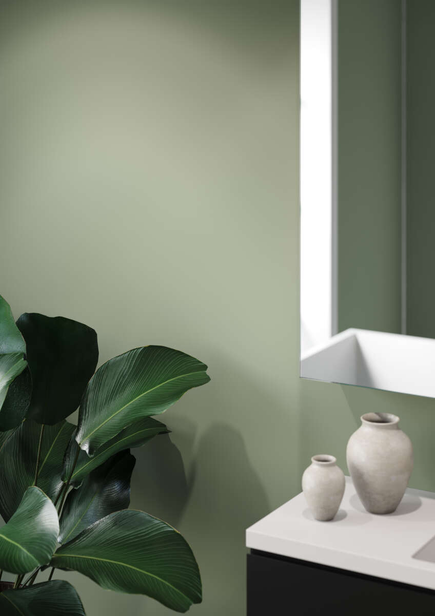 Fibo 5206-M00 EM Olivegreen baderomsplate 2-pk