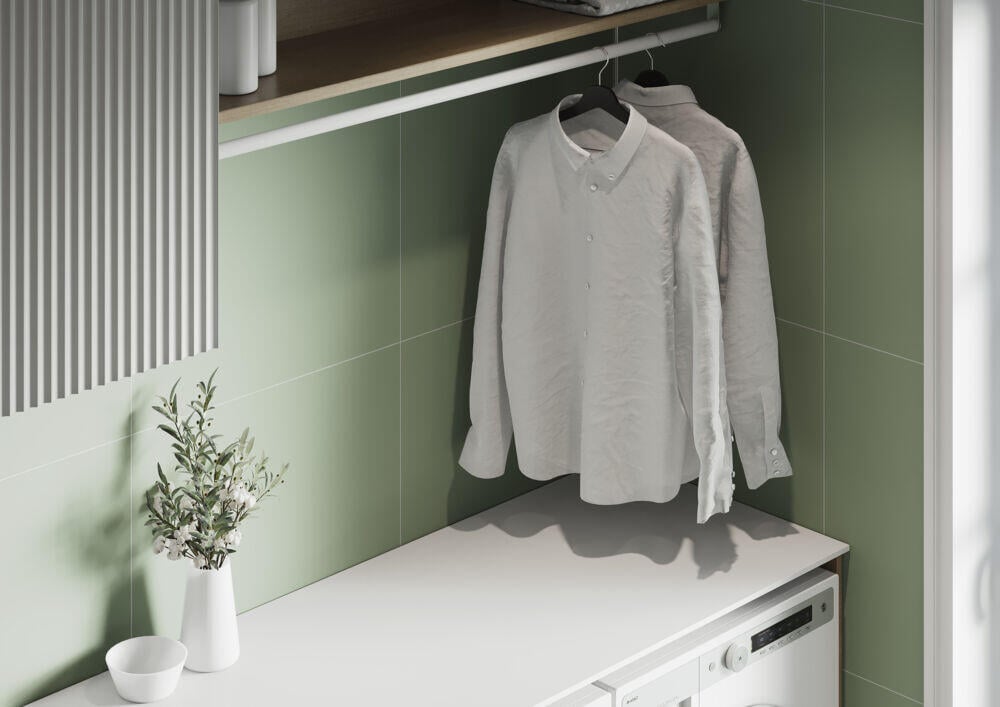 Fibo 5206-M6060 EM Olivegreen baderomsplate 2-pk