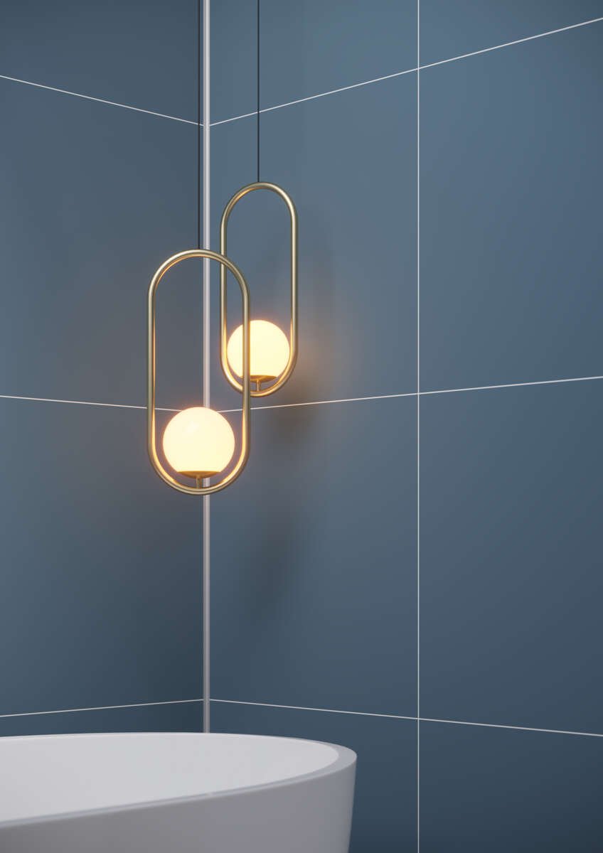 Fibo 6274-M6060 EM Dusty Blue baderomsplate 2-pk