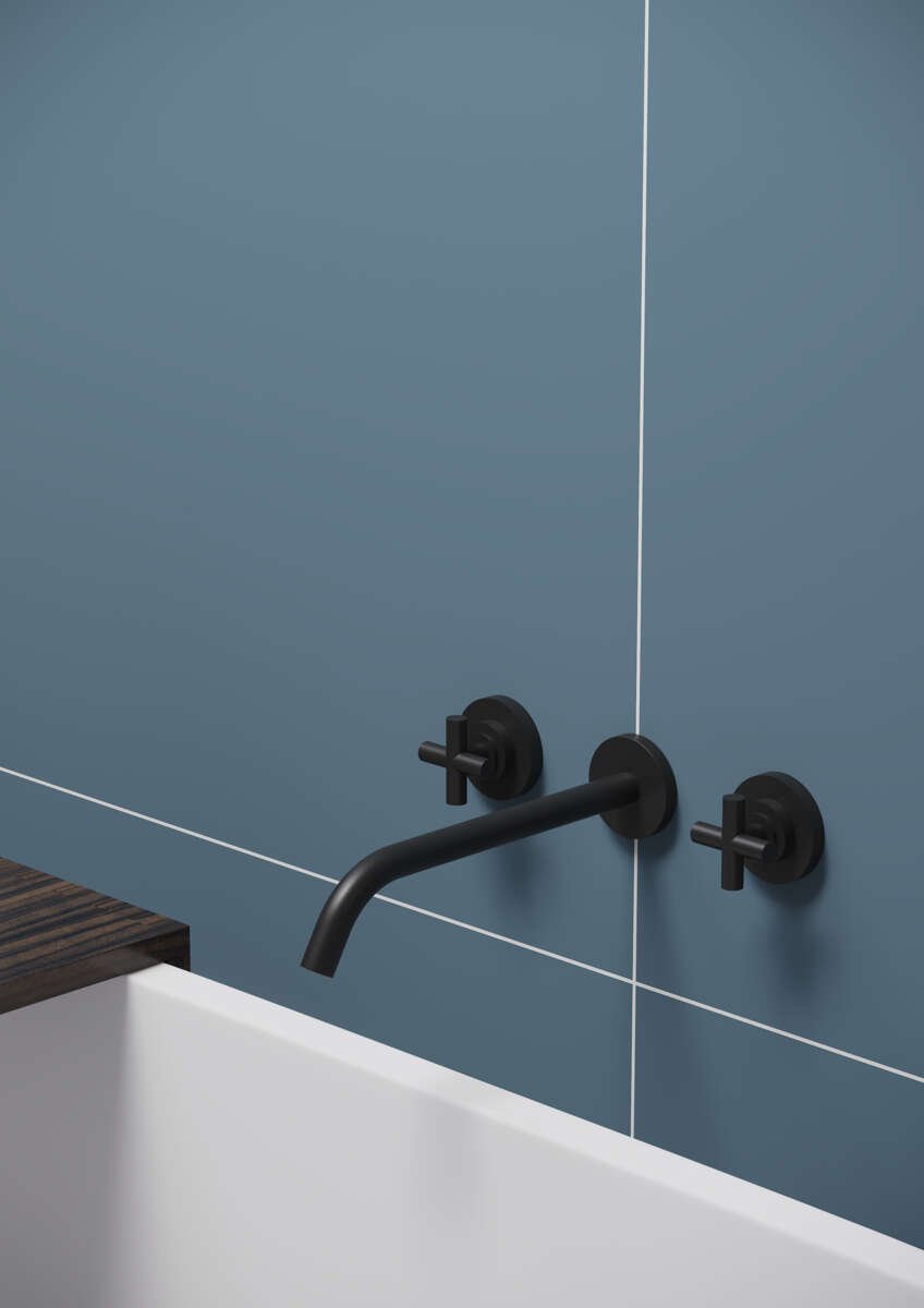 Fibo 6274-M6060 EM Dusty Blue baderomsplate 2-pk