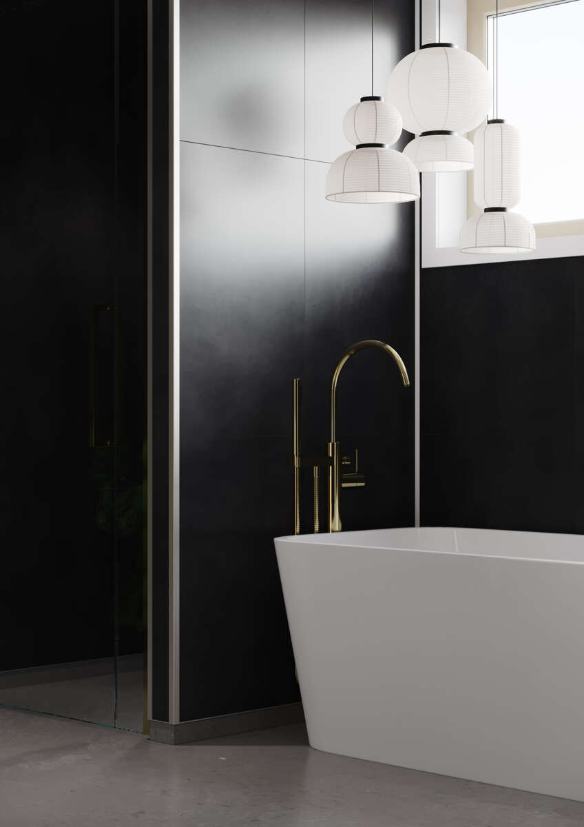 Fibo 2126 Dark Soot 2pk baderomsplate