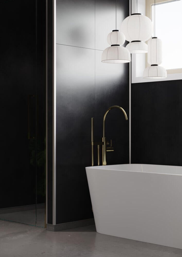 Fibo 2126 Dark Soot 2pk baderomsplate